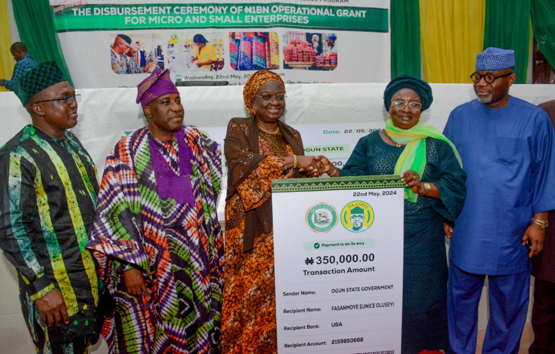Ogun Disburses Second Tranche of N1bn Operational Grant to Businesses ...